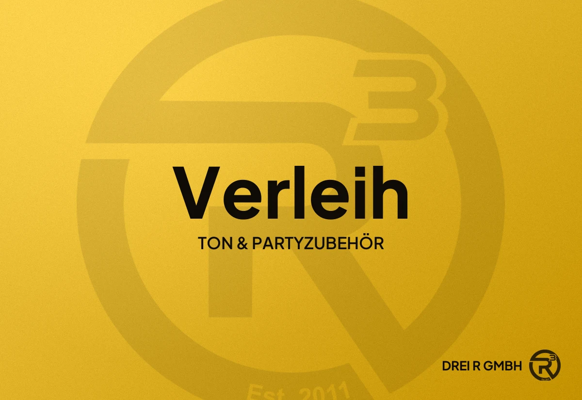 Verleih: Ton & Partyzubehör